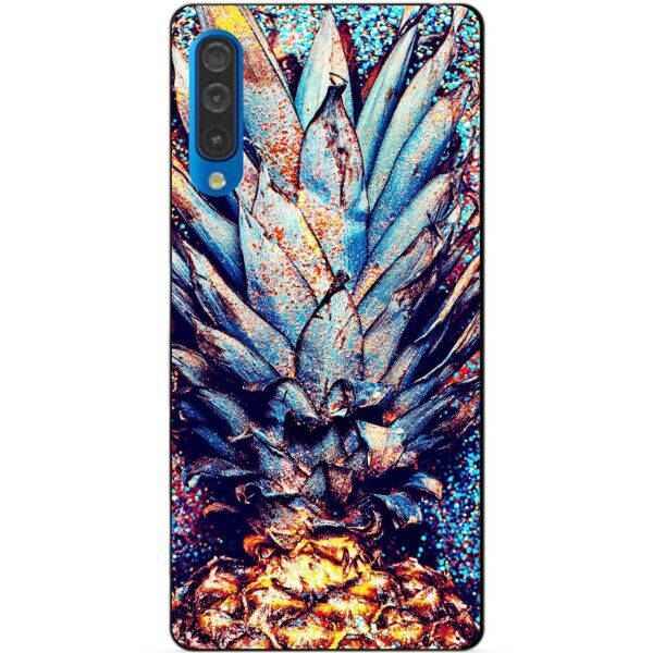 

Силиконовый бампер чехол Candy для Samsung A50 2019 Galaxy A505f с рисунком Ананас
