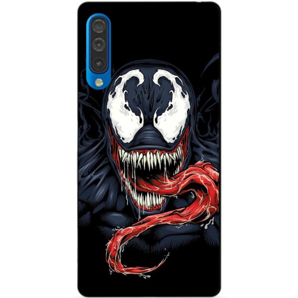

Силиконовый бампер чехол Candy для Samsung A50 2019 Galaxy A505f с рисунком Веном