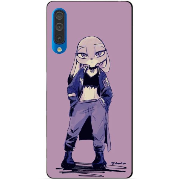 

Силиконовый бампер чехол Candy для Samsung A50 2019 Galaxy A505f с рисунком Джуди
