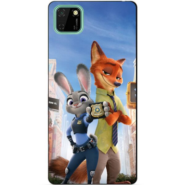 

Силиконовый чехол бампер Candy для Huawei Y5p с рисунком Зверополис