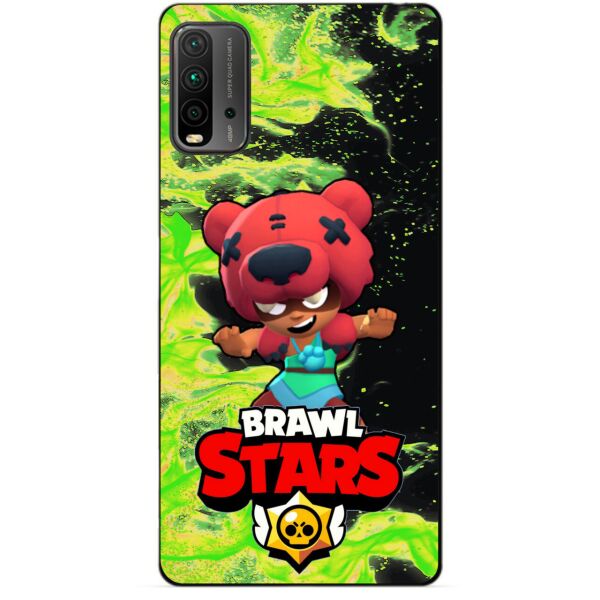 

Силиконовый бампер чехол Candy для Xiaomi Redmi 9T с Героем Бравл Старс Нита