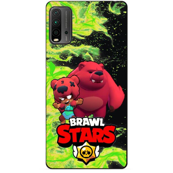 

Силиконовый бампер чехол Candy для Xiaomi Redmi 9T с Героем Бравл Старс Нита Мишка
