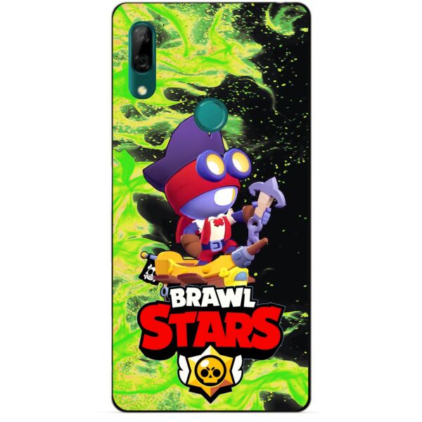 

Силиконовый бампер чехол Candy для Huawei P Smart Z с Героем Brawl Stars Карл пират