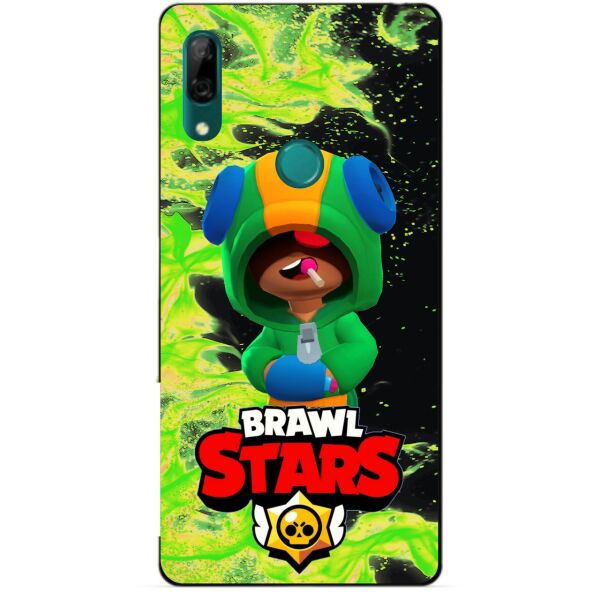 

Силиконовый бампер чехол Candy для Huawei P Smart Z с Героем Brawl Stars Леон