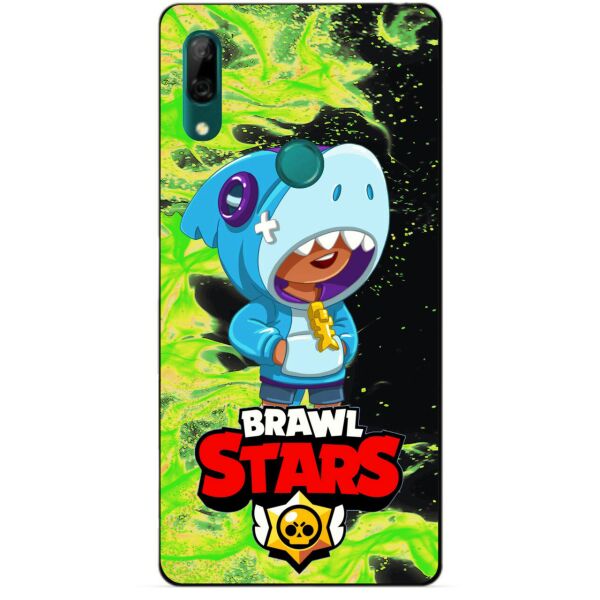 

Силиконовый бампер чехол Candy для Huawei P Smart Z с Героем Brawl Stars Леон акула