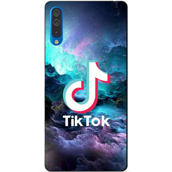 

Силиконовый бампер чехол Candy для Samsung A50 с рисунком Tik Tok