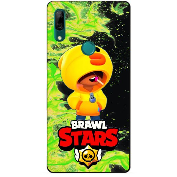 

Силиконовый бампер чехол Candy для Huawei P Smart Z с Героем Brawl Stars Леон утка