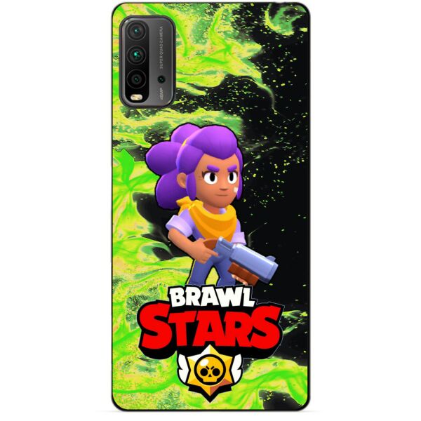 

Силиконовый бампер чехол Candy для Xiaomi Redmi 9T с Героем Бравл Старс Шелли