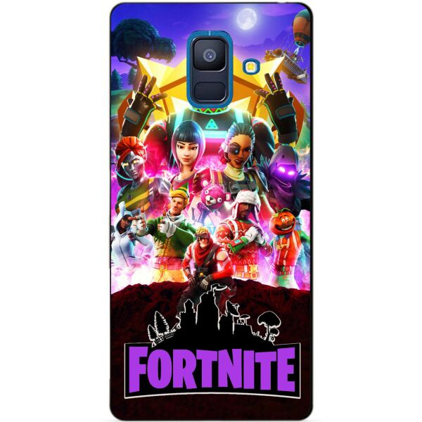 

Силиконовый бампер чехол Candy для Samsung A6 2018 с рисунком Fortnite