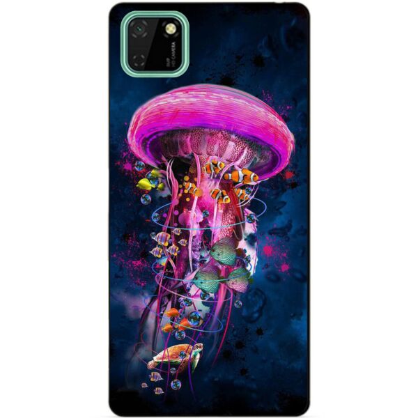 

Силиконовый чехол бампер Candy для Huawei Y5p с рисунком Медуза