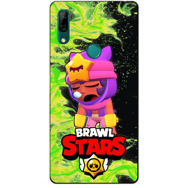 

Силиконовый бампер чехол Candy для Huawei P Smart Z с Героем Brawl Stars Сэнди