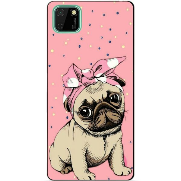 

Силиконовый чехол бампер Candy для Huawei Y5p с рисунком Мопс