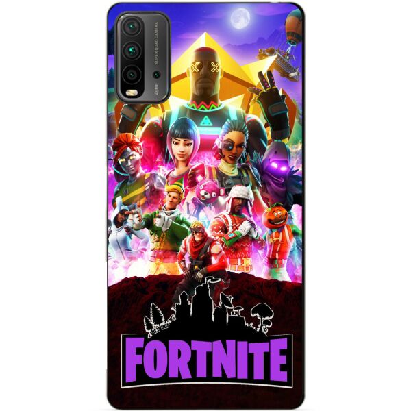 

Силиконовый бампер чехол Candy для Xiaomi Redmi 9T с рисунком Fortnite