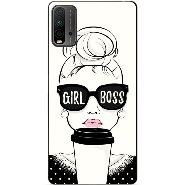 

Силиконовый бампер чехол Candy для Xiaomi Redmi 9T с рисунком Girl Boss