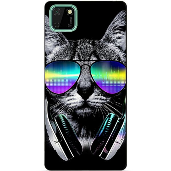 

Силиконовый чехол бампер Candy для Huawei Y5p с рисунком Музыкальный кот
