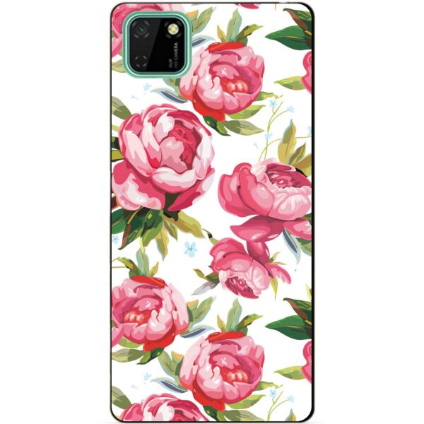 

Силиконовый чехол бампер Candy для Huawei Y5p с рисунком Пионы