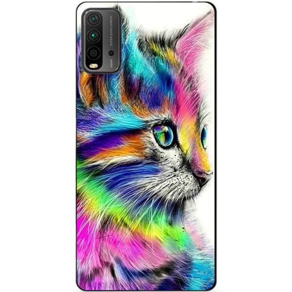 

Силиконовый бампер чехол Candy для Xiaomi Redmi 9T с рисунком Акварельный Котик