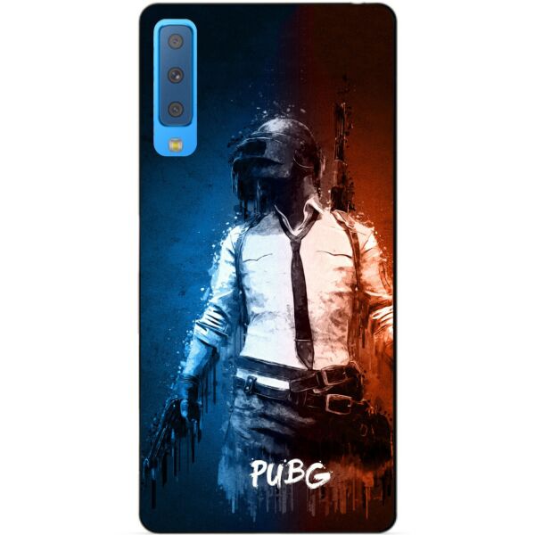 

Силиконовый бампер чехол Candy для Samsung A7 2018 Galaxy A750 с рисунком PUBG