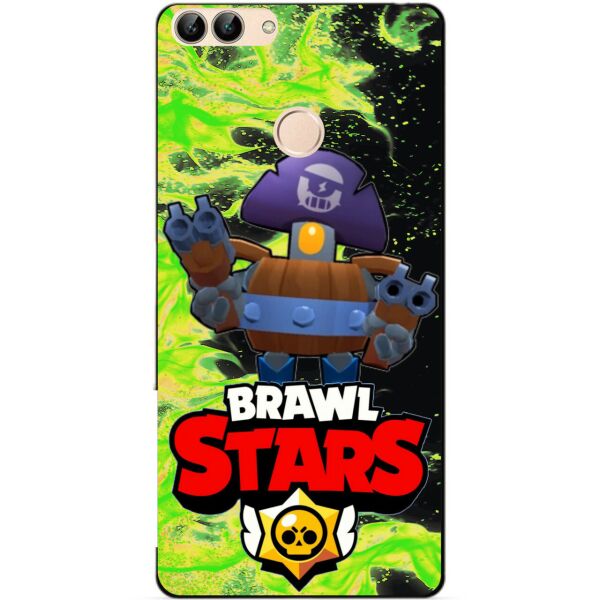 

Силиконовый бампер чехол Candy для Huawei P Smart с Героем Brawl Stars Деррил