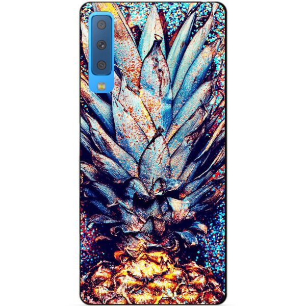 

Силиконовый бампер чехол Candy для Samsung A7 2018 Galaxy A750 с рисунком Ананас