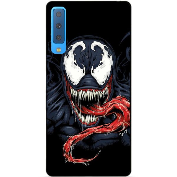 

Силиконовый бампер чехол Candy для Samsung A7 2018 Galaxy A750 с рисунком Веном
