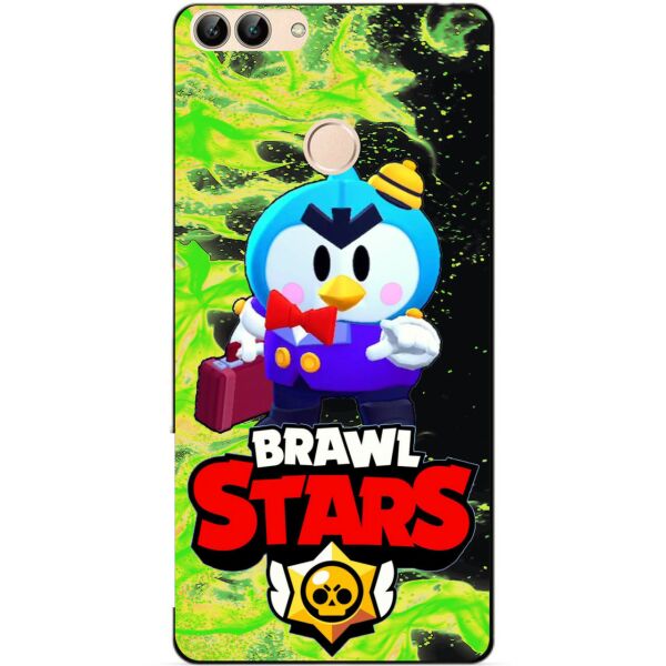 

Силиконовый бампер чехол Candy для Huawei P Smart с Героем Brawl Stars Мистер П.