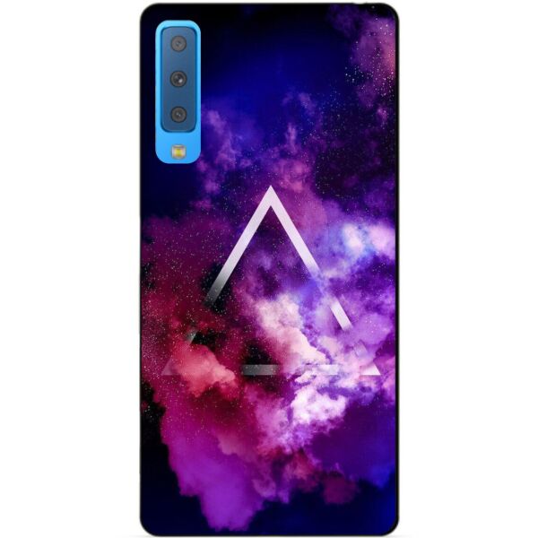 

Силиконовый бампер чехол Candy для Samsung A7 2018 Galaxy A750 с рисунком Космос