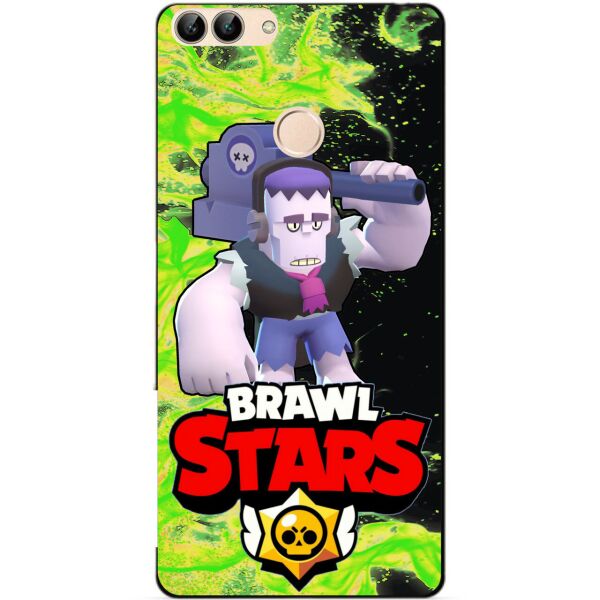 

Силиконовый бампер чехол Candy для Huawei P Smart с Героем Brawl Stars Фрэнк