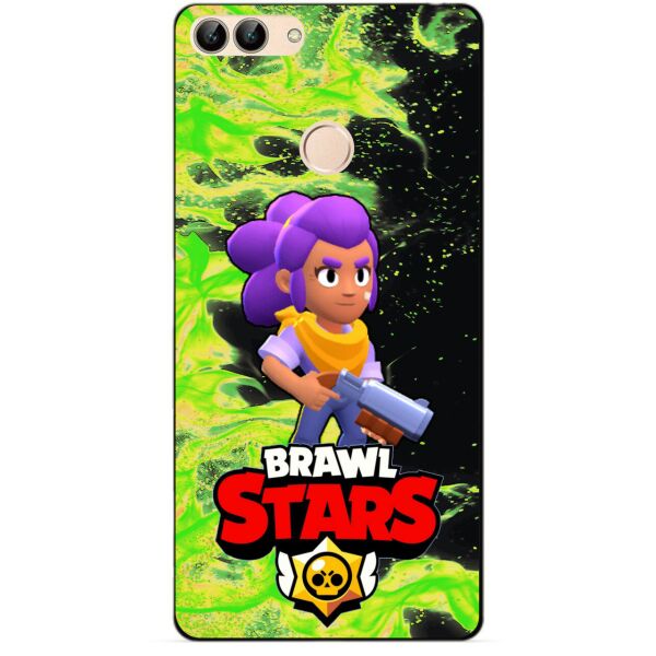 

Силиконовый бампер чехол Candy для Huawei P Smart с Героем Brawl Stars Шелли