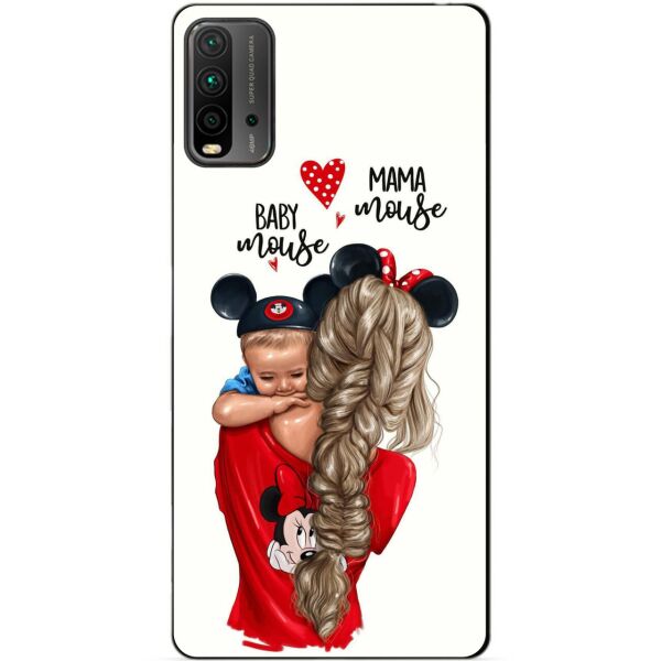 

Силиконовый бампер чехол Candy для Xiaomi Redmi 9T с рисунком Мама и малыш