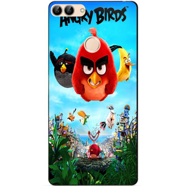 

Силиконовый бампер чехол Candy для Huawei P Smart с рисунком Angry Birds