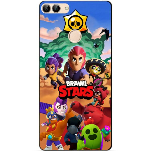 

Силиконовый бампер чехол Candy для Huawei P Smart с рисунком Brawl Stars
