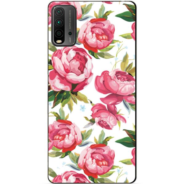 

Силиконовый бампер чехол Candy для Xiaomi Redmi 9T с рисунком Пионы