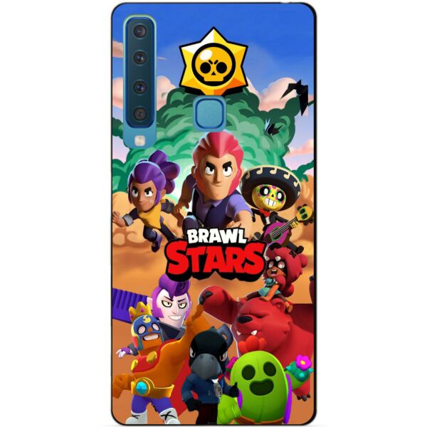

Силиконовый бампер чехол Candy для Samsung A9 2018 Galaxy A920 с рисунком Brawl Stars