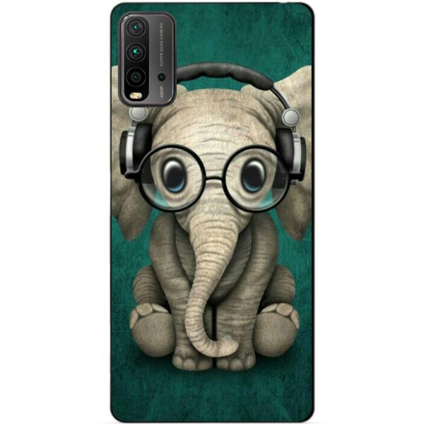 

Силиконовый бампер чехол Candy для Xiaomi Redmi 9T с рисунком Слоник