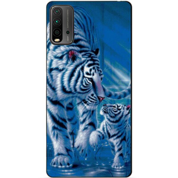 

Силиконовый бампер чехол Candy для Xiaomi Redmi 9T с рисунком Тигры