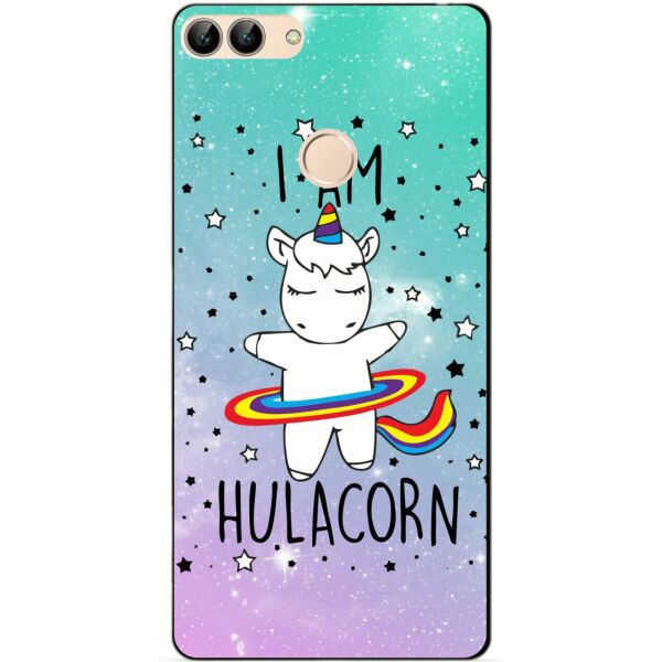 

Силиконовый бампер чехол Candy для Huawei P Smart с рисунком Единорог