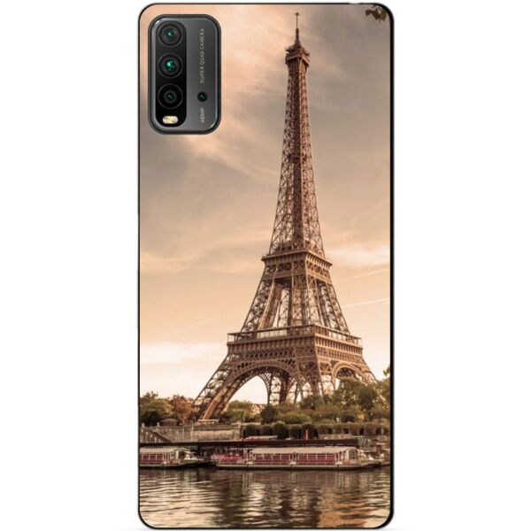 

Силиконовый бампер чехол Candy для Xiaomi Redmi 9T с рисунком Эйфелева Башня