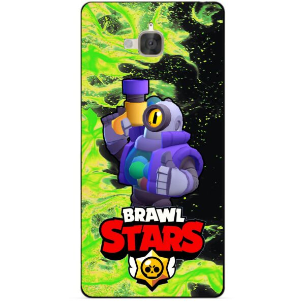 

Силиконовый чехол бампер Candy для Huawei Y6 Pro с Героем Brawl Stars Рико