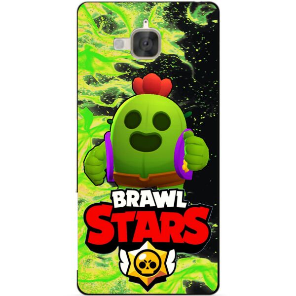 

Силиконовый чехол бампер Candy для Huawei Y6 Pro с Героем Brawl Stars Спайк