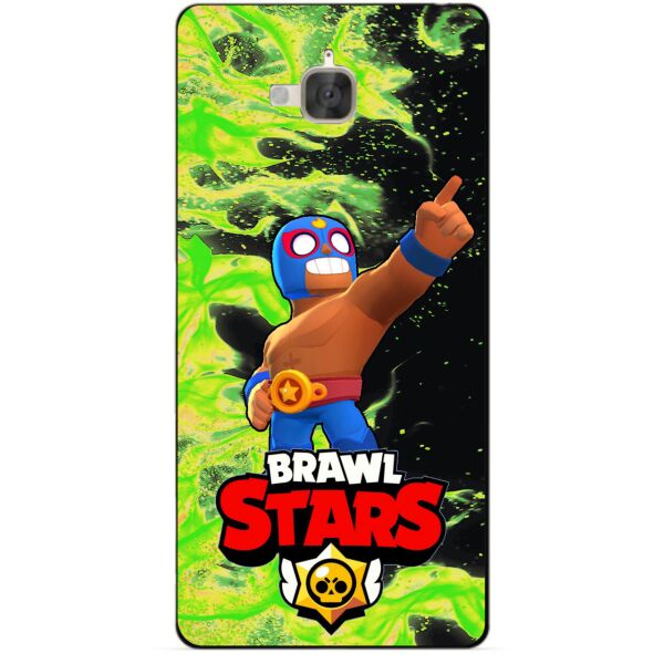 

Силиконовый чехол бампер Candy для Huawei Y6 Pro с Героем Brawl Stars Эль Примо