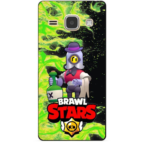 

Силиконовый бампер чехол Candy для Samsung J1 2016 Galaxy J120 героем Brawl Stars Барли