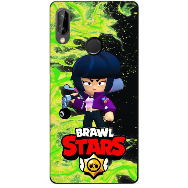 

Силиконовый бампер чехол Candy для Huawei P20 Lite с героем Brawl Stars Биби