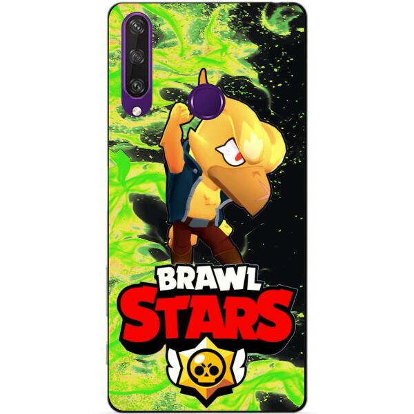

Силиконовый чехол бампер Candy для Huawei Y6p с Героем Brawl Stars Ворон Феникс