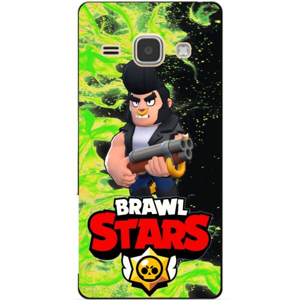 

Силиконовый бампер чехол Candy для Samsung J1 2016 Galaxy J120 героем Brawl Stars Булл