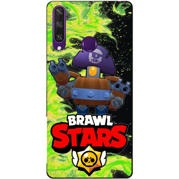 

Силиконовый чехол бампер Candy для Huawei Y6p с Героем Brawl Stars Деррил