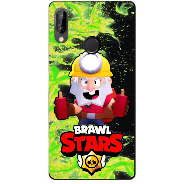 

Силиконовый бампер чехол Candy для Huawei P20 Lite с героем Brawl Stars Динамайк