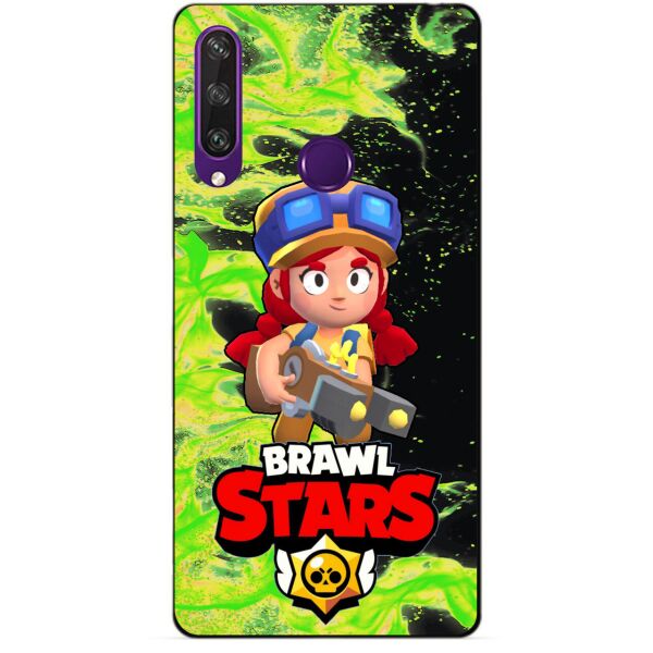 

Силиконовый чехол бампер Candy для Huawei Y6p с Героем Brawl Stars Джесси