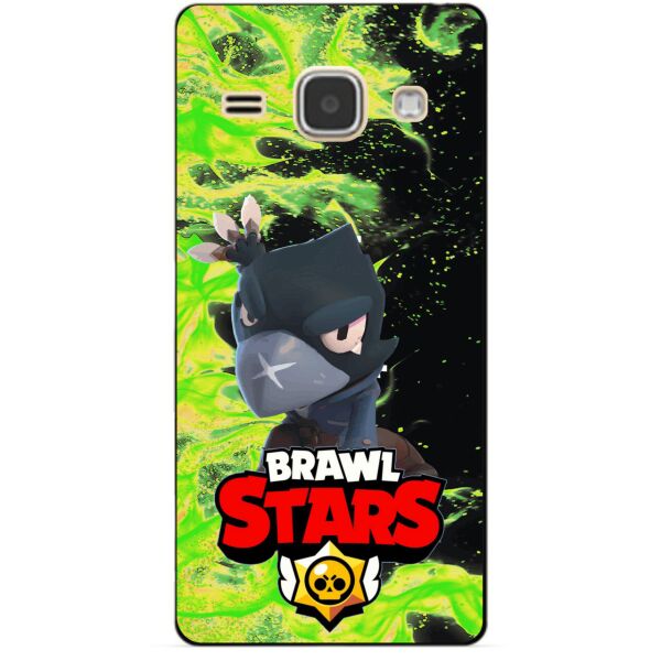

Силиконовый бампер чехол Candy для Samsung J1 2016 Galaxy J120 героем Brawl Stars Ворон