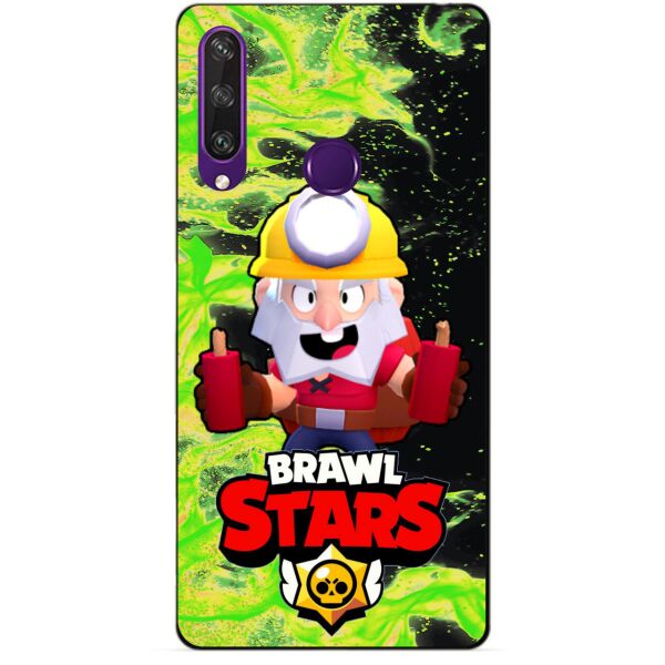 

Силиконовый чехол бампер Candy для Huawei Y6p с Героем Brawl Stars Динамайк